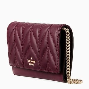 Kate Spade Milou Briar Lane Quilted Wallet w/Chain Strap